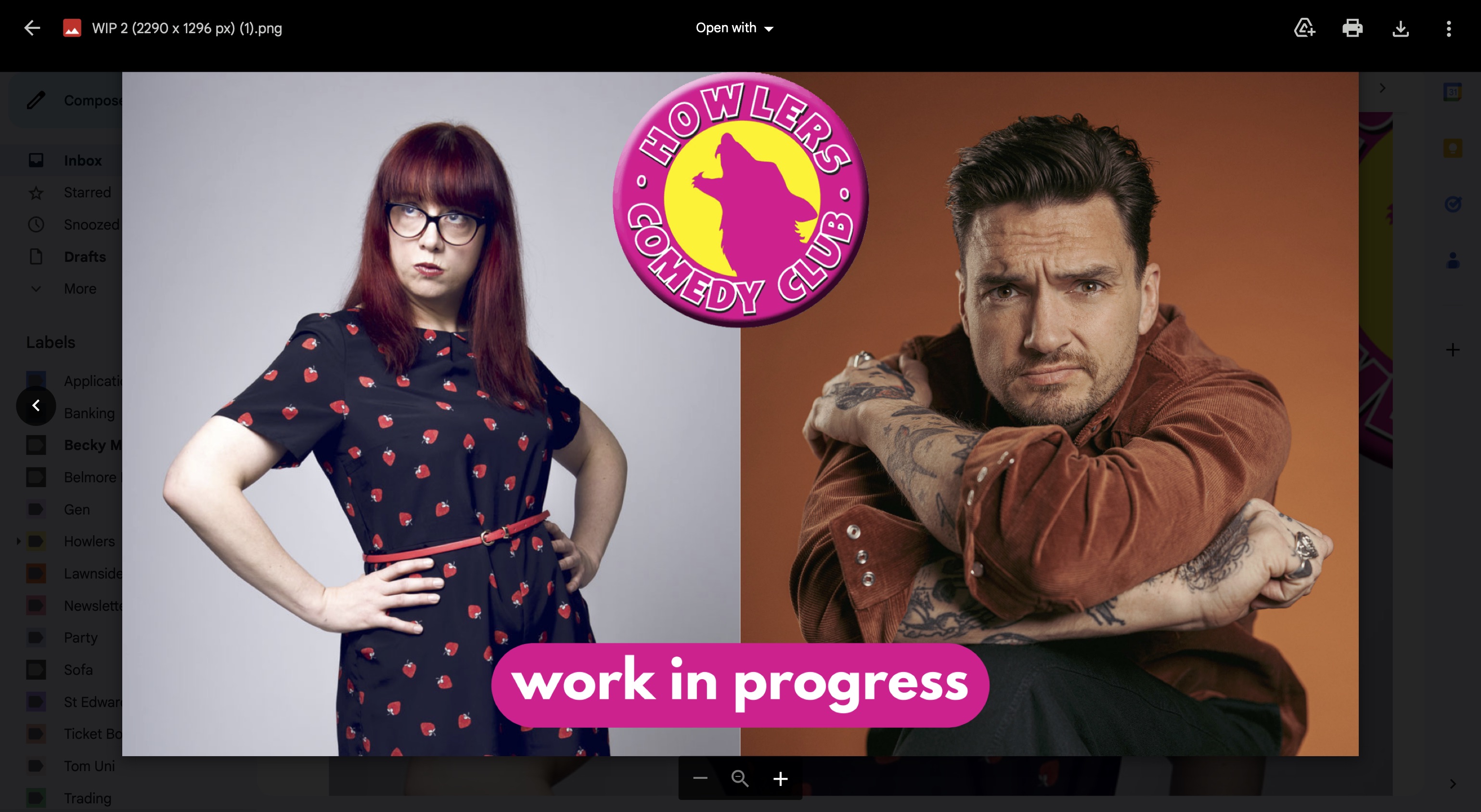 Edinburgh Preview Work In Progress Show: Angela Barnes & Jack Skipper